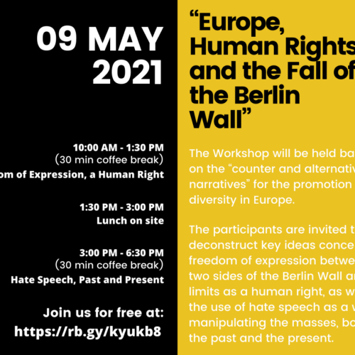 9 MAY | Workshop NOWALL: Europe, Human Rights and the Fall of the Berlin Wall
