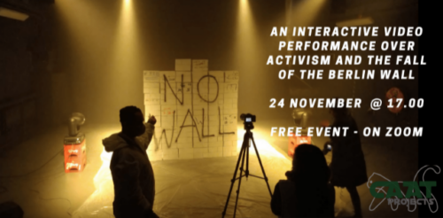 “NO WALL”, an interactive video performance over activism and the fall of the Berlin Wall