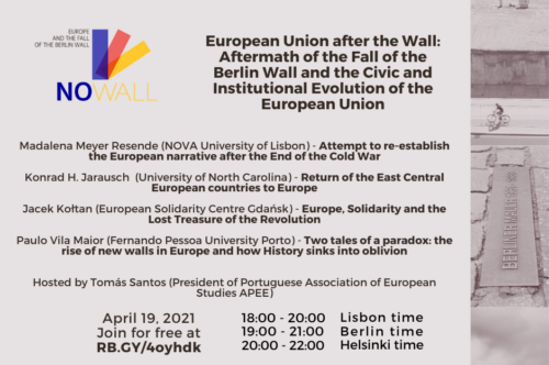 WEBINAR – European Union after the Wall: Aftermath of the Fall of the Berlin Wall and the Civic and Institutional Evolution of the European Union